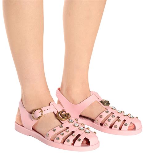 gucci pink jelly sandals|Gucci jelly sandals aliexpress.